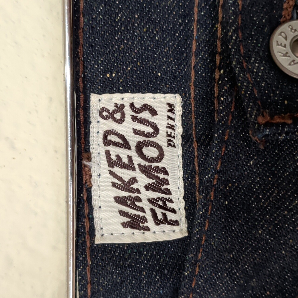 Naked & Famous Weird Guy Wool Blend Moss Selvedge - Picture 2 of 12